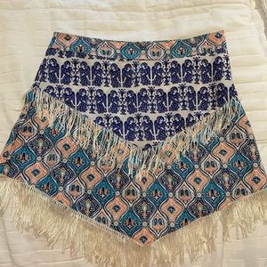 LF Mermaid Skirt with fringe - NWOT